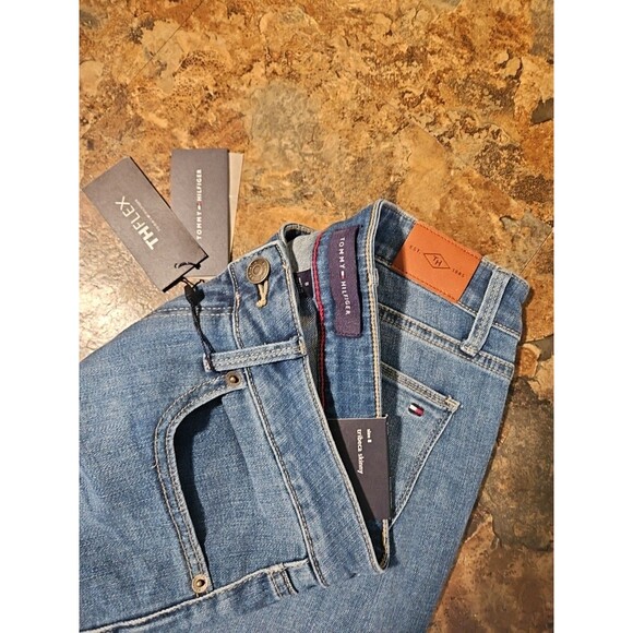 Tommy‎ Hilfiger Tribeca Th Flex Raw Cuff Skinny Jeans Size 8 (J4) - Picture 9 of 10